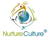 A logo of nurture culture, with the word nurture in the middle.